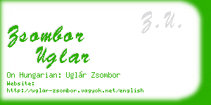zsombor uglar business card