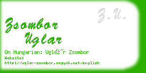 zsombor uglar business card